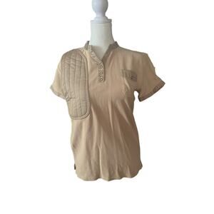 SHE Outdoor Apparel Shirt Short Sleeve Size S 
Color Khaki MSRP $40 NWT
